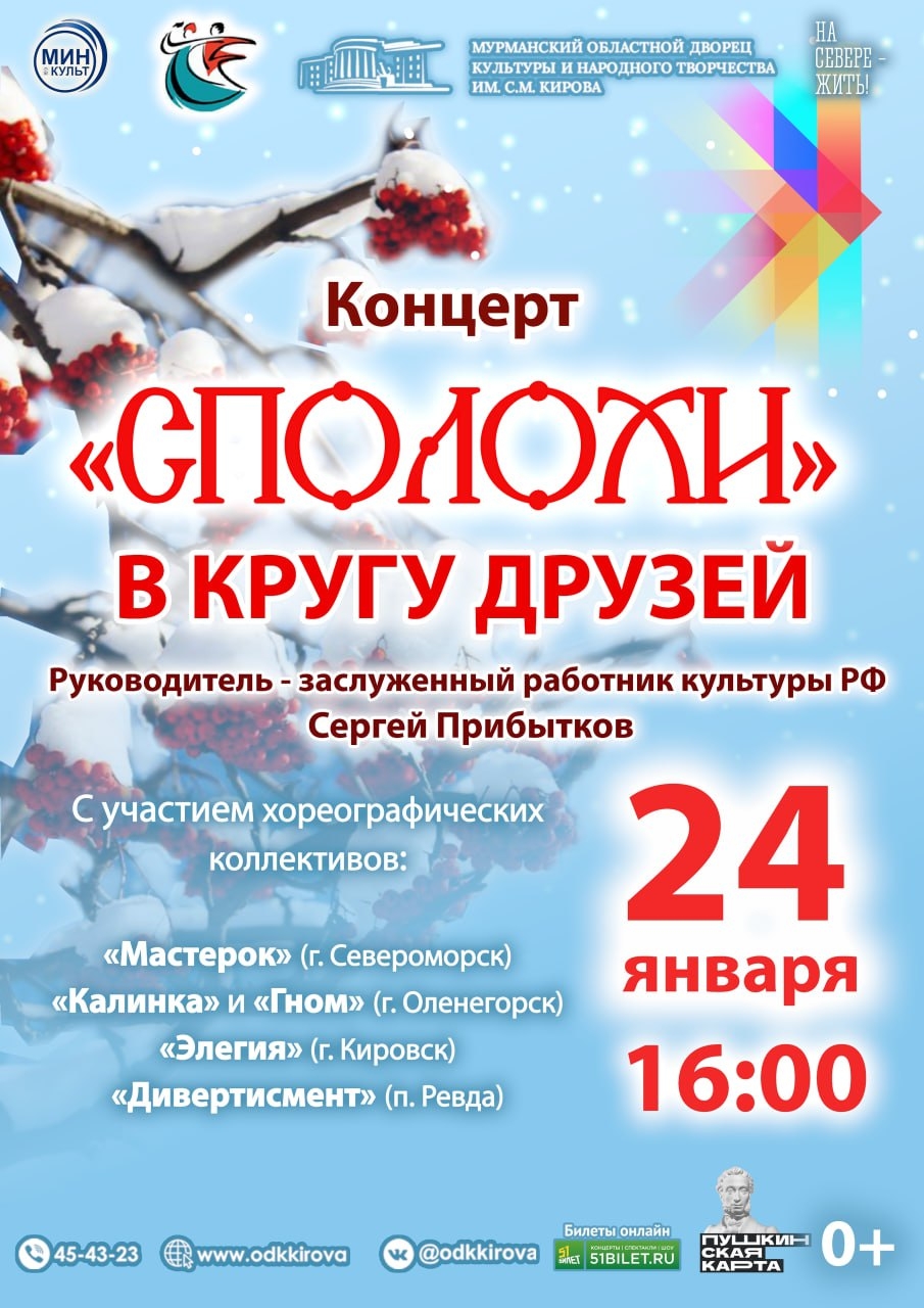 Концерт "Сполохи" в кругу друзей